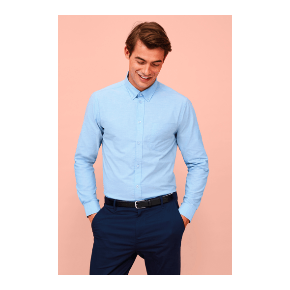 SOL'S | Långärmad Oxfordskjorta för män